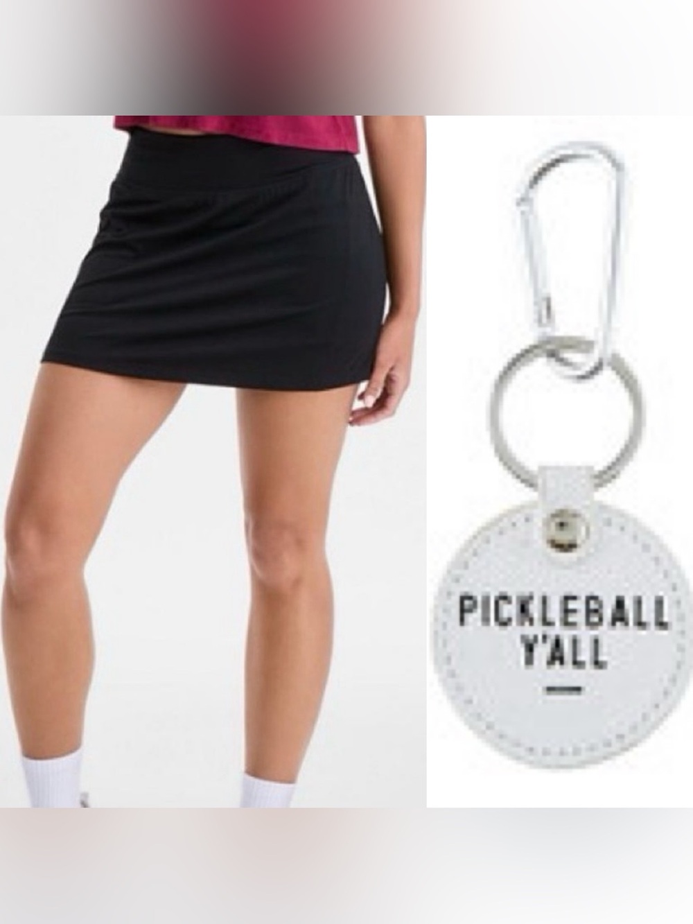 Black Women's Active Skort